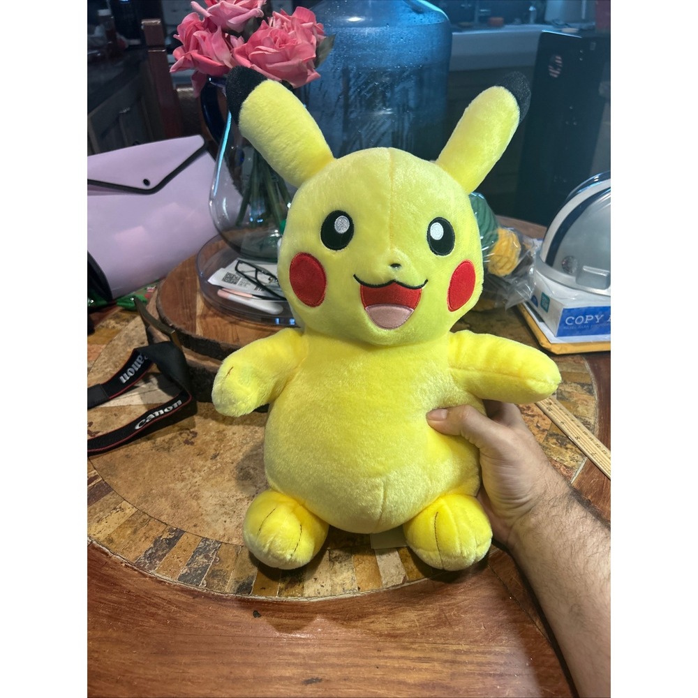 Build-A-Bear Pokemon Pikachu Plush 12 inch approx Yellow Stuffed Animal - Picture 3 of 9